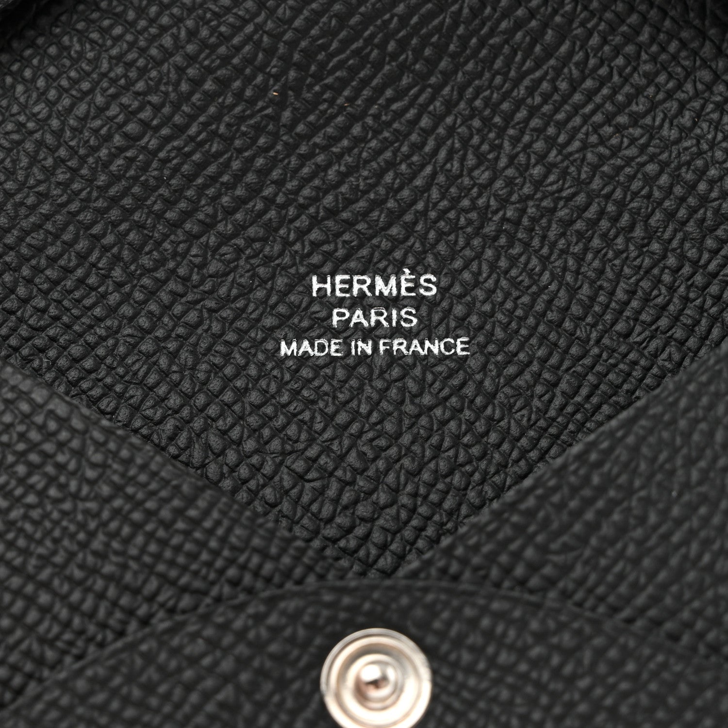 Hermes Chevre Mysore Calvi Card Case Black 7 of 9