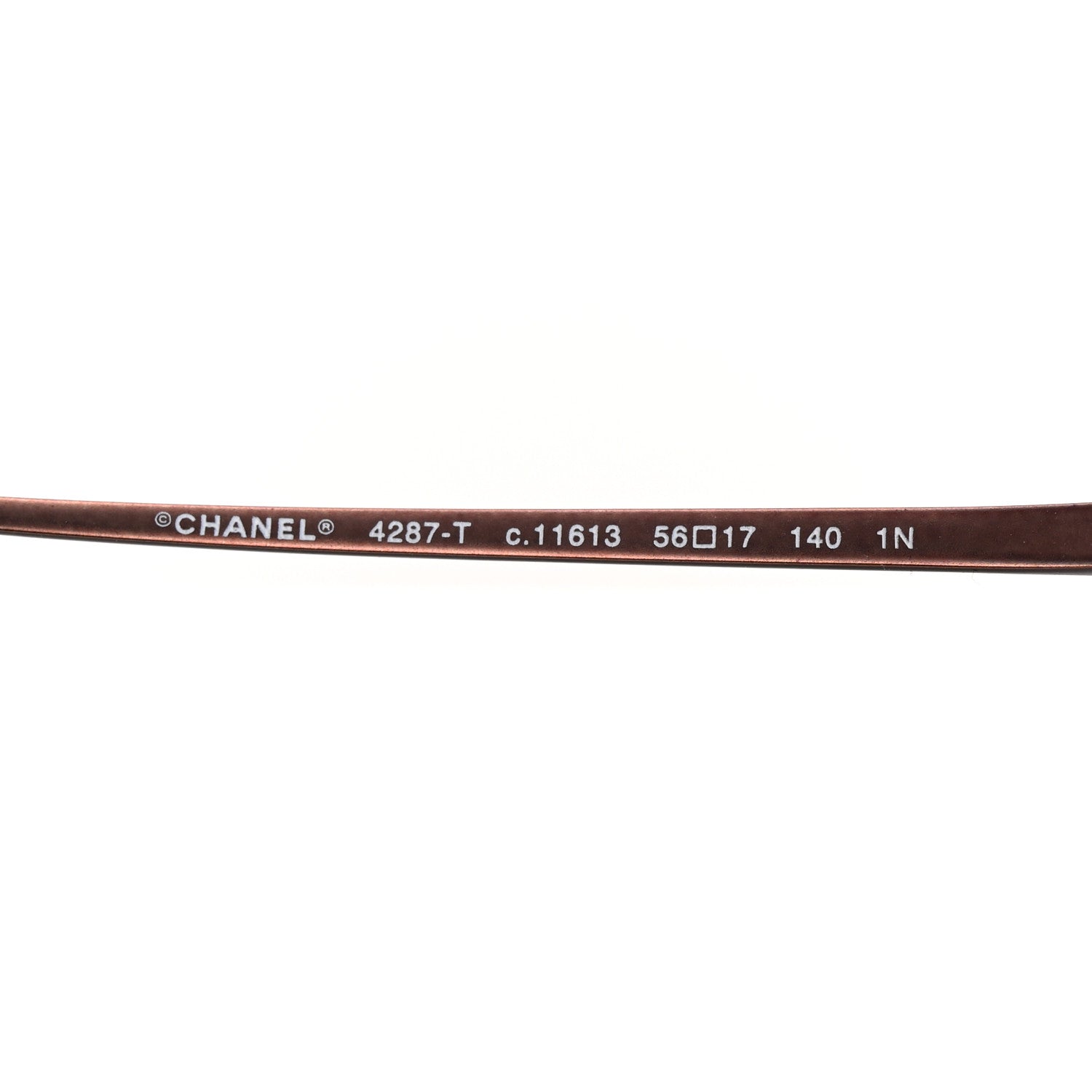 Chanel Titanium Rimless Square Sunglasses 4287-T Bronze 5 of 8