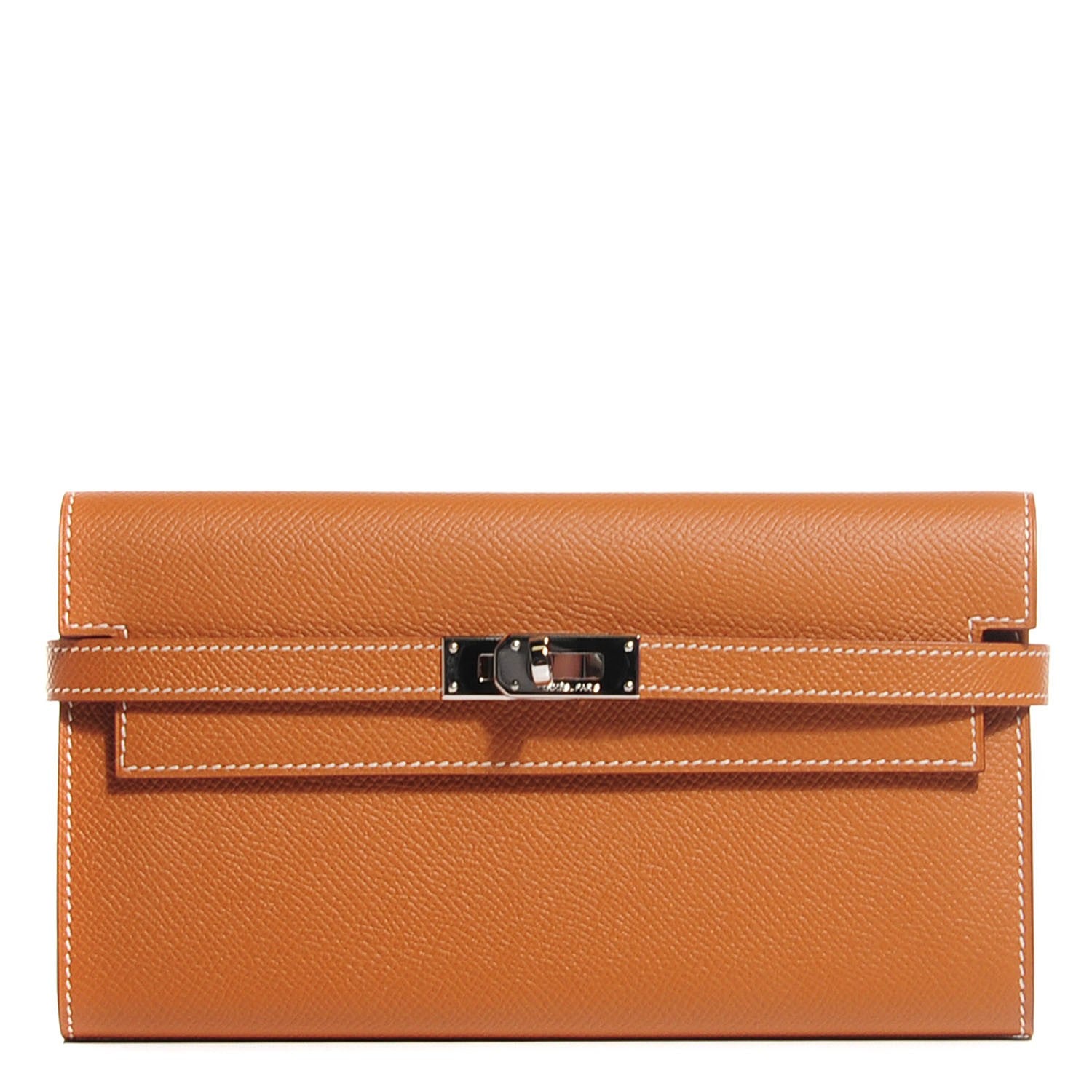 Hermes Epsom Kelly Longue Wallet Gold 1 of 16