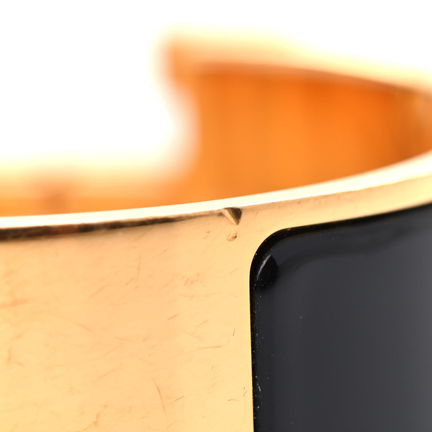 Enamel Wide Clic Clac H Bracelet PM Black