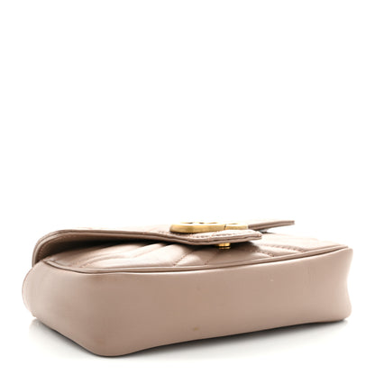 Gucci Calfskin Matelasse Super Mini GG Marmont Shoulder Bag Porcelain Rose 4 of 15