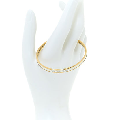 Hermes Enamel Printed Extra Narrow Bracelet 70 White 2 of 5