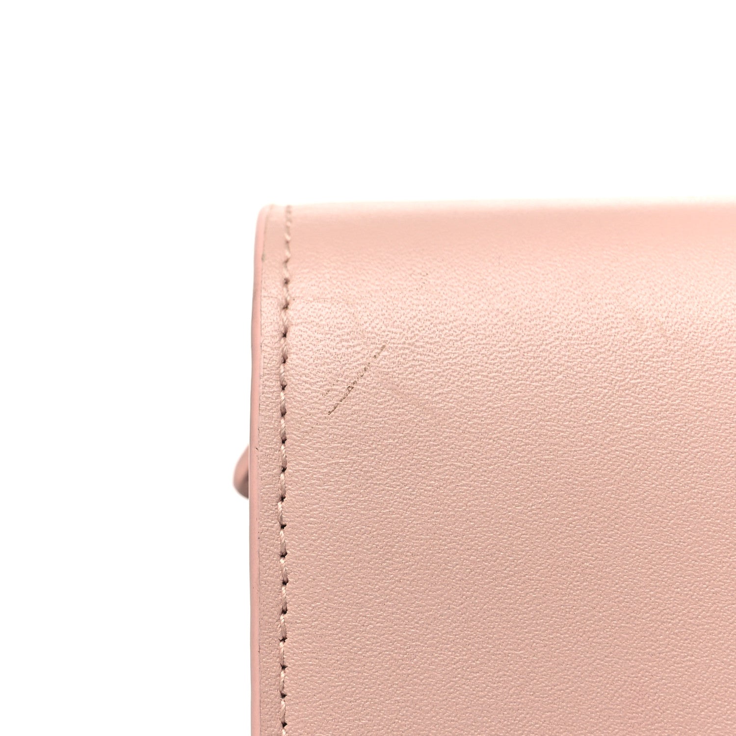 Saint Laurent Smooth Calfskin Classic Monogram Kate Tassel Chain Wallet Pale Pink 10 of 14