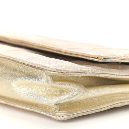 Chanel Nylon Travel Wallet On Chain WOC Metallic Gold 9 of 12
