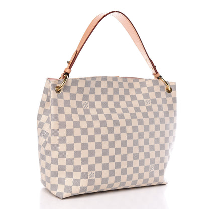 Louis Vuitton Damier Azur Graceful PM Rose Ballerine 3 of 13