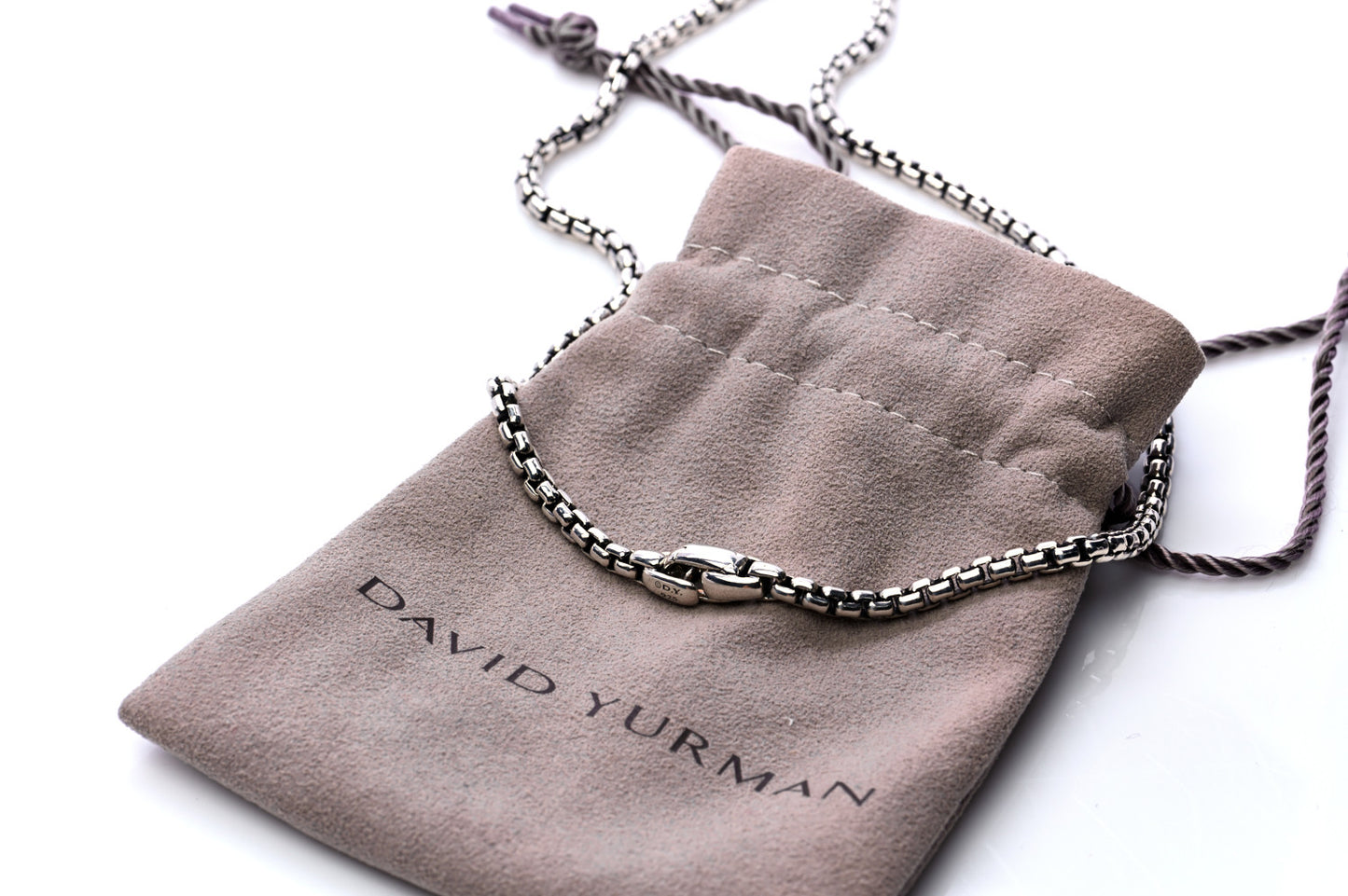 Sterling Silver Amulet Vehicle Box Chain Necklace