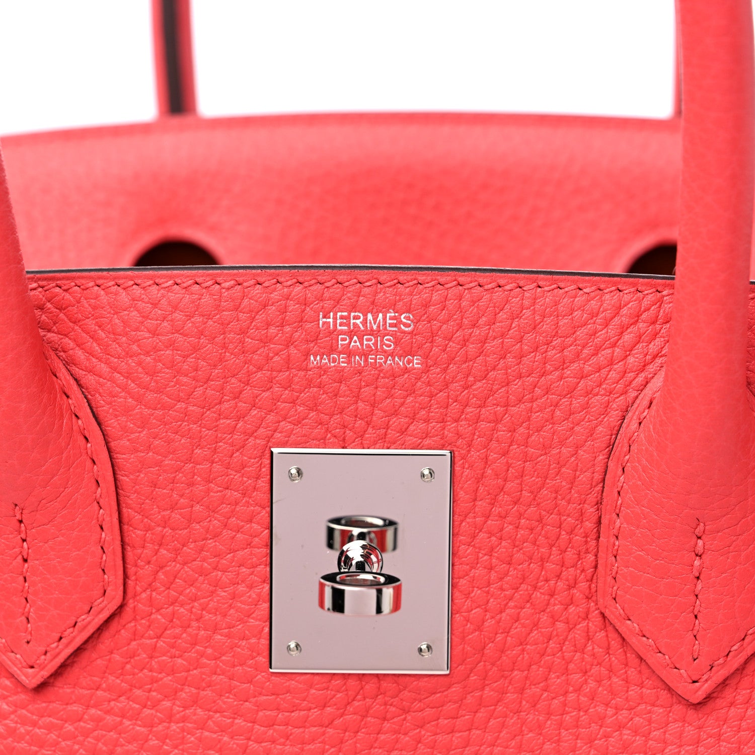 Hermes Togo Verso Birkin 30 Rose Texas Orange 6 of 10