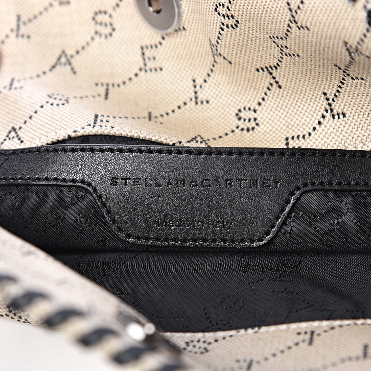 Stella McCartney Canvas Logo Mini Falabella Tote Sand 6 of 10