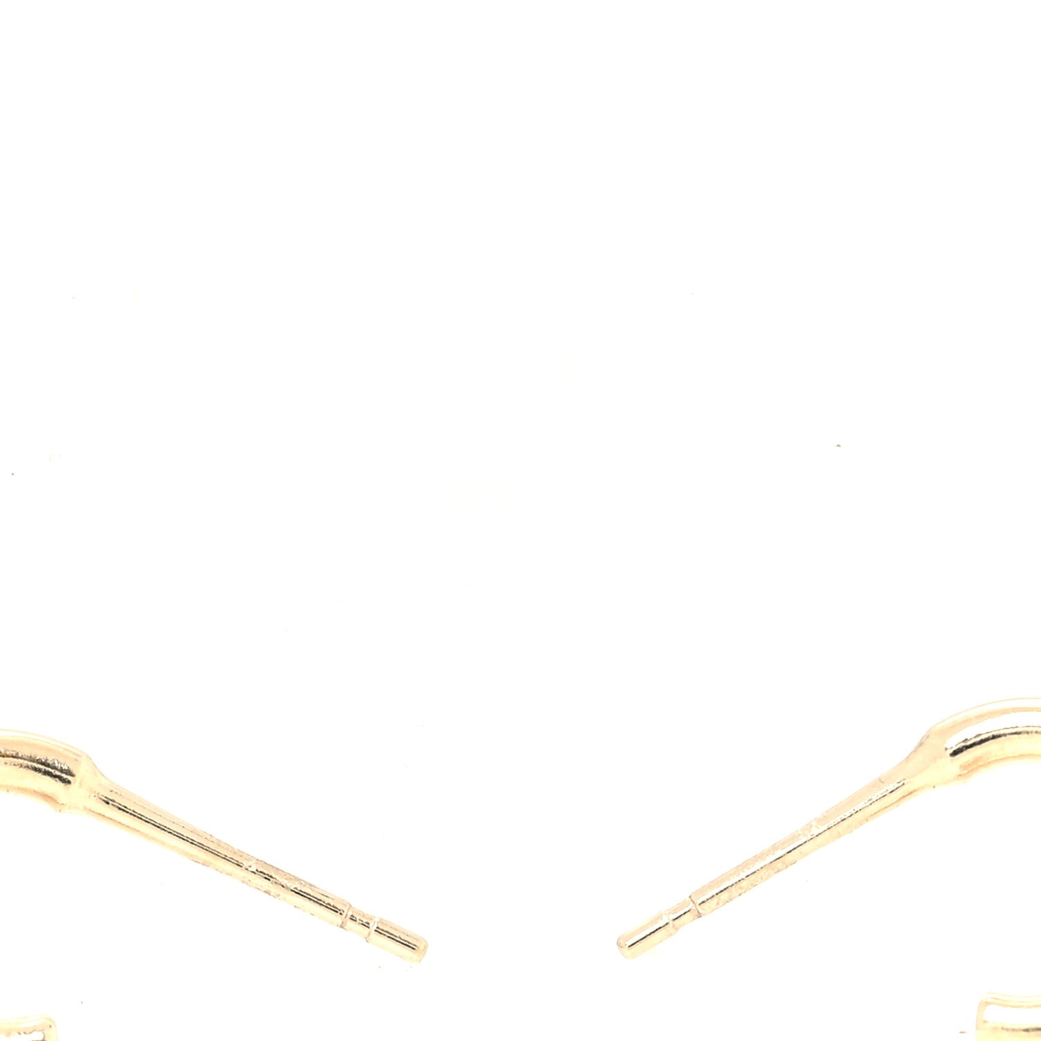 Chanel Metal Bead CC Drop Earrings Gold 3 of 4