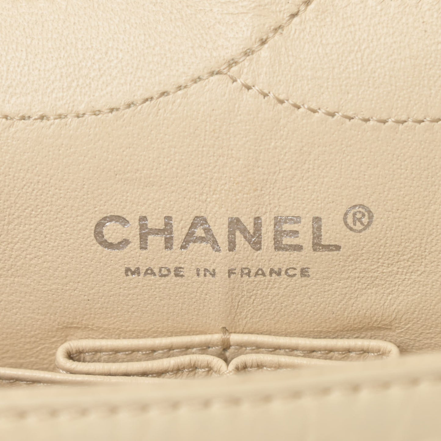 Aged Calfskin Quilted 2.55 Reissue 227 Flap Beige