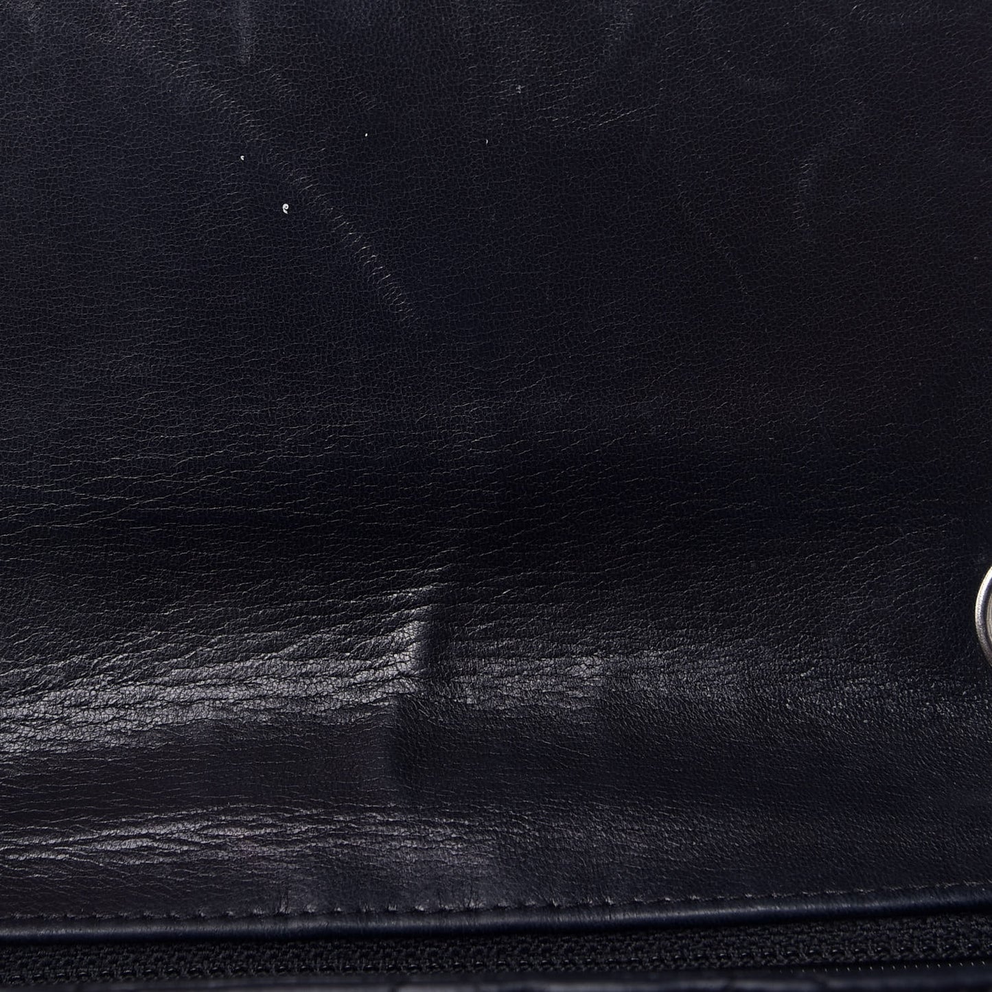 Lambskin Quilted Mini Square Flap Black