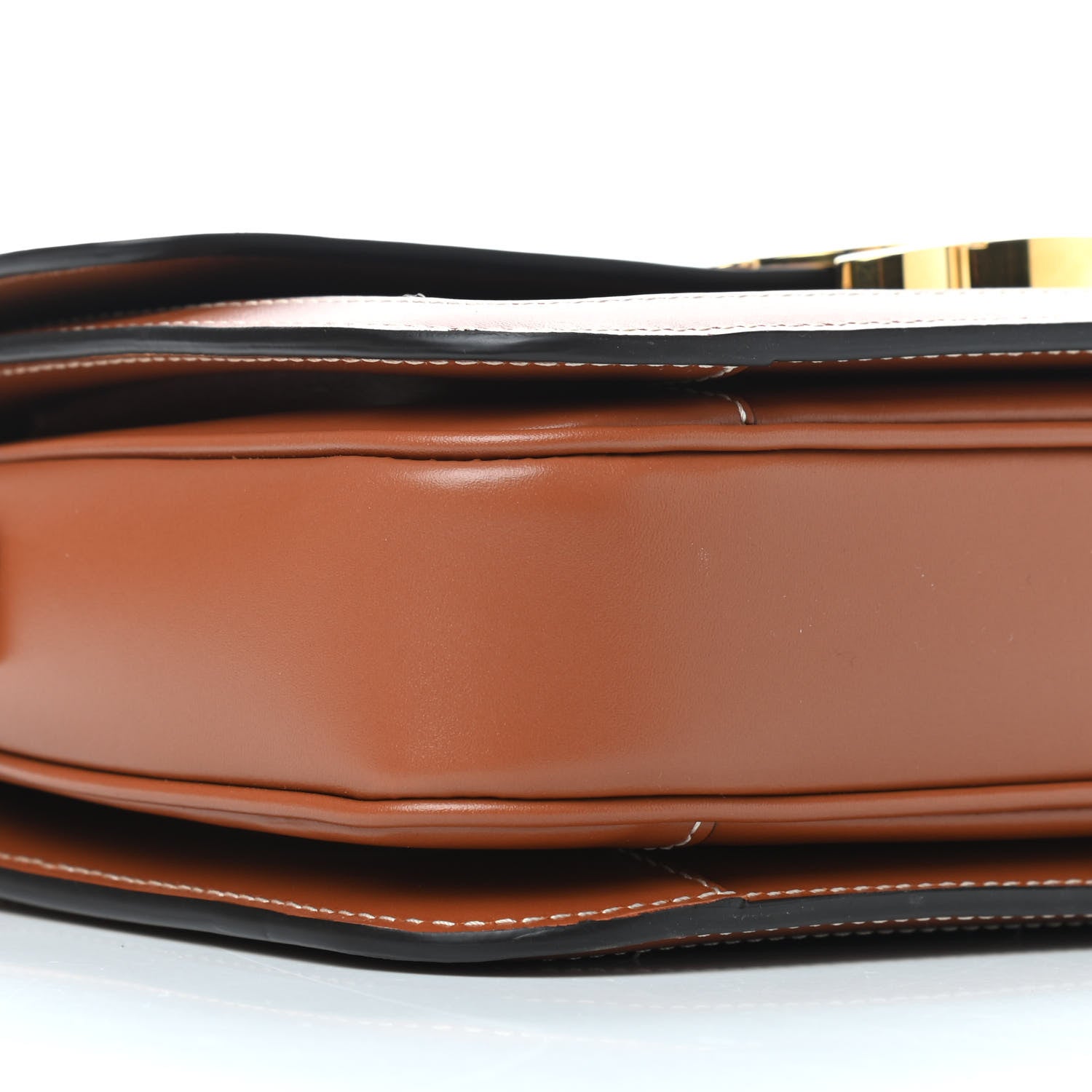 Celine Triomphe Canvas Calfskin Medium Triomphe Bag Tan 8 of 10