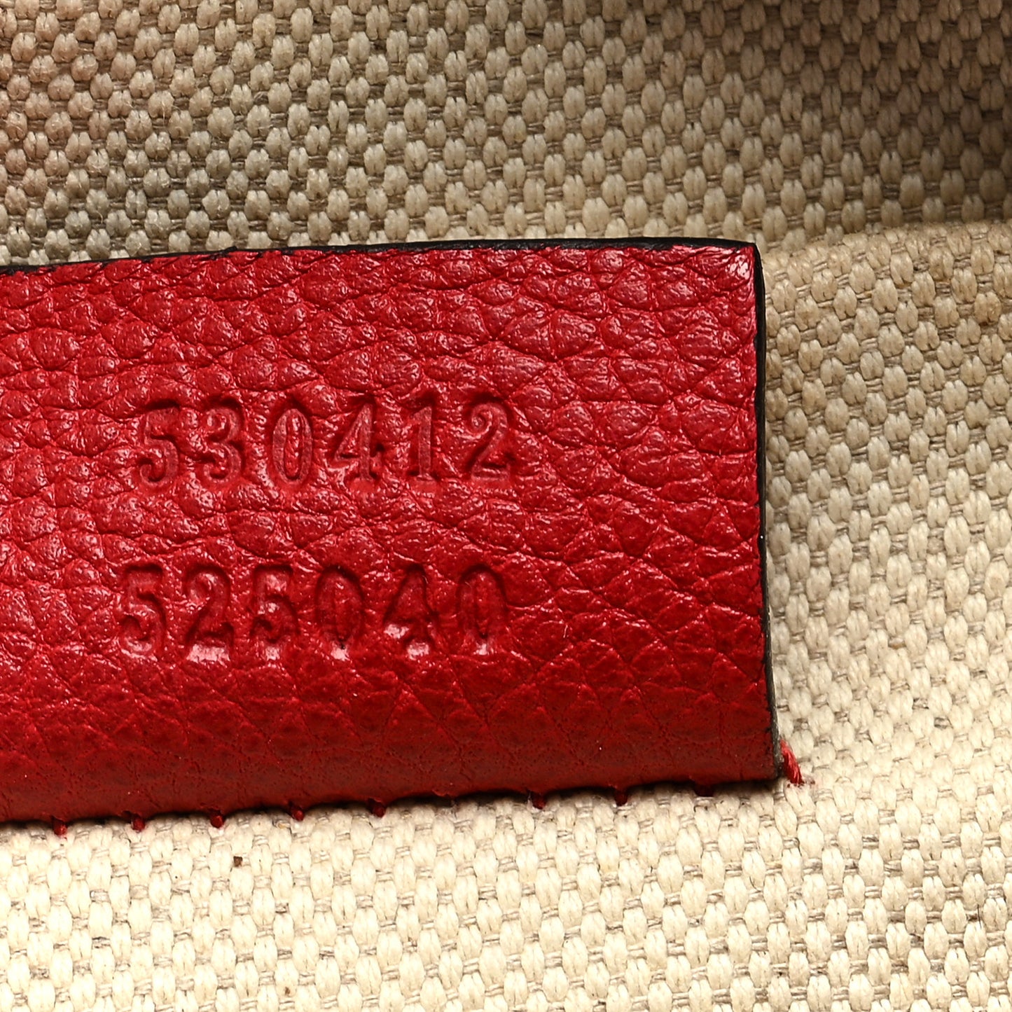 Grained Calfskin Logo Belt Bag Hibiscus Red
