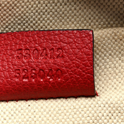 Gucci Grained Calfskin Logo Belt Bag Hibiscus Red 7 of 9