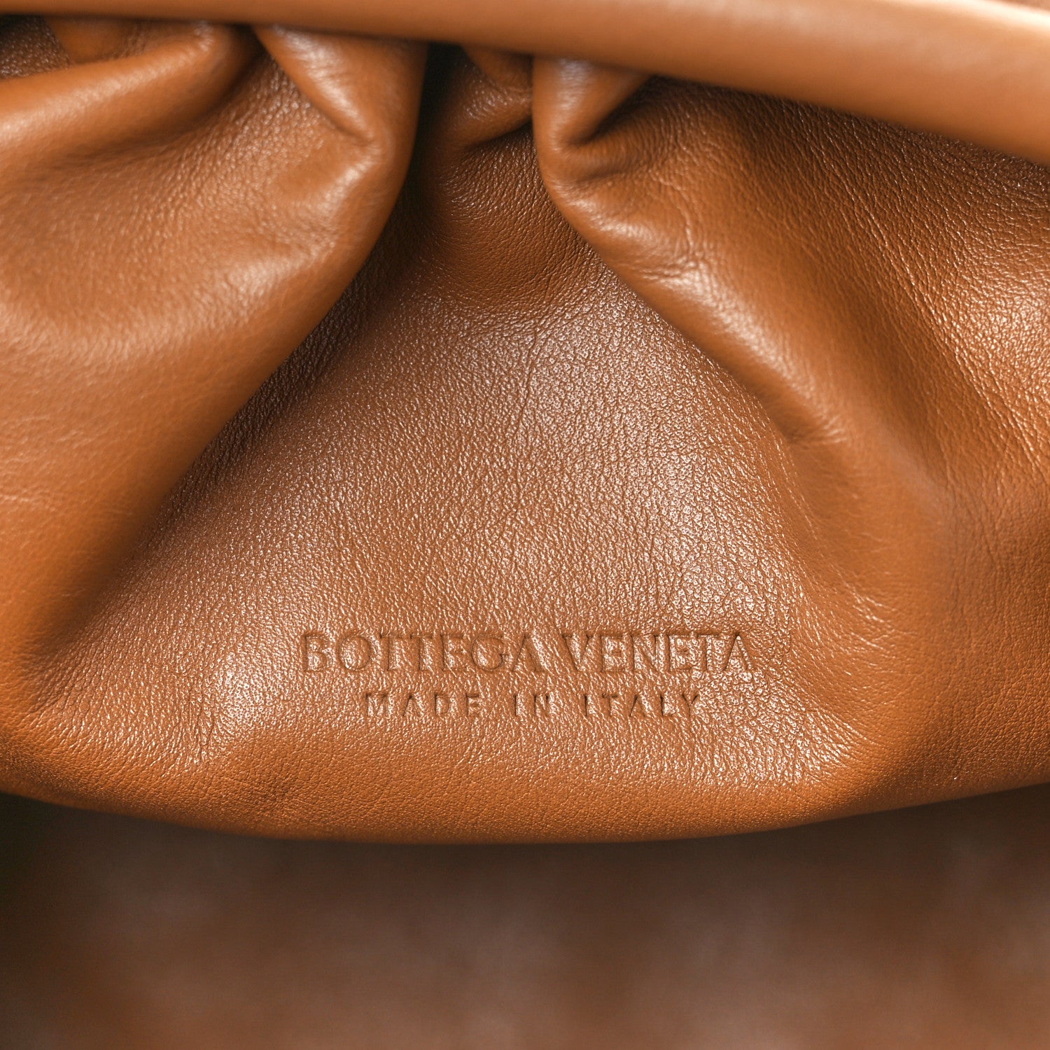 Bottega Veneta Smooth Butter Calf The Pouch Oversized Clutch Teak 6 of 11