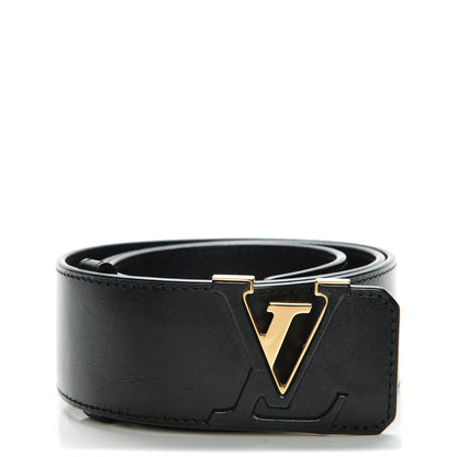 Louis Vuitton Calfskin 45mm LV Capucine Initiales Belt 80 32 Black 1 of 7