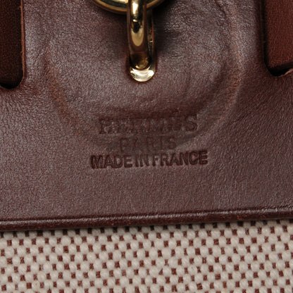Hermes Toile Calfskin Herbag 39 GM Natural 7 of 9