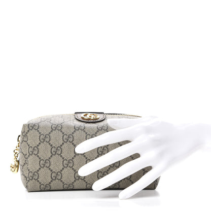 Gucci Soft GG Supreme Monogram Calfskin Medium Ophidia Cosmetic Case Beige Ebony New Acero 2 of 8