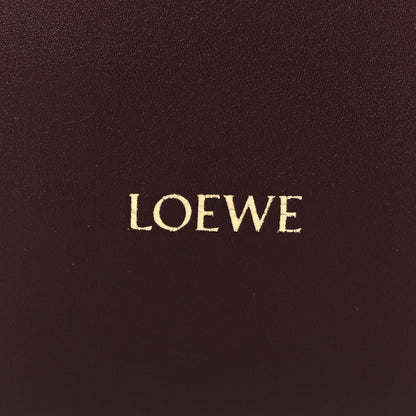 Loewe x Albers Nappa Calfskin Medium Flamenco Clutch Black Burgundy 8 of 11