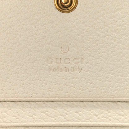Gucci GG Supreme Monogram Web Queen Margaret Card Case Wallet Beige Mystic White 5 of 6