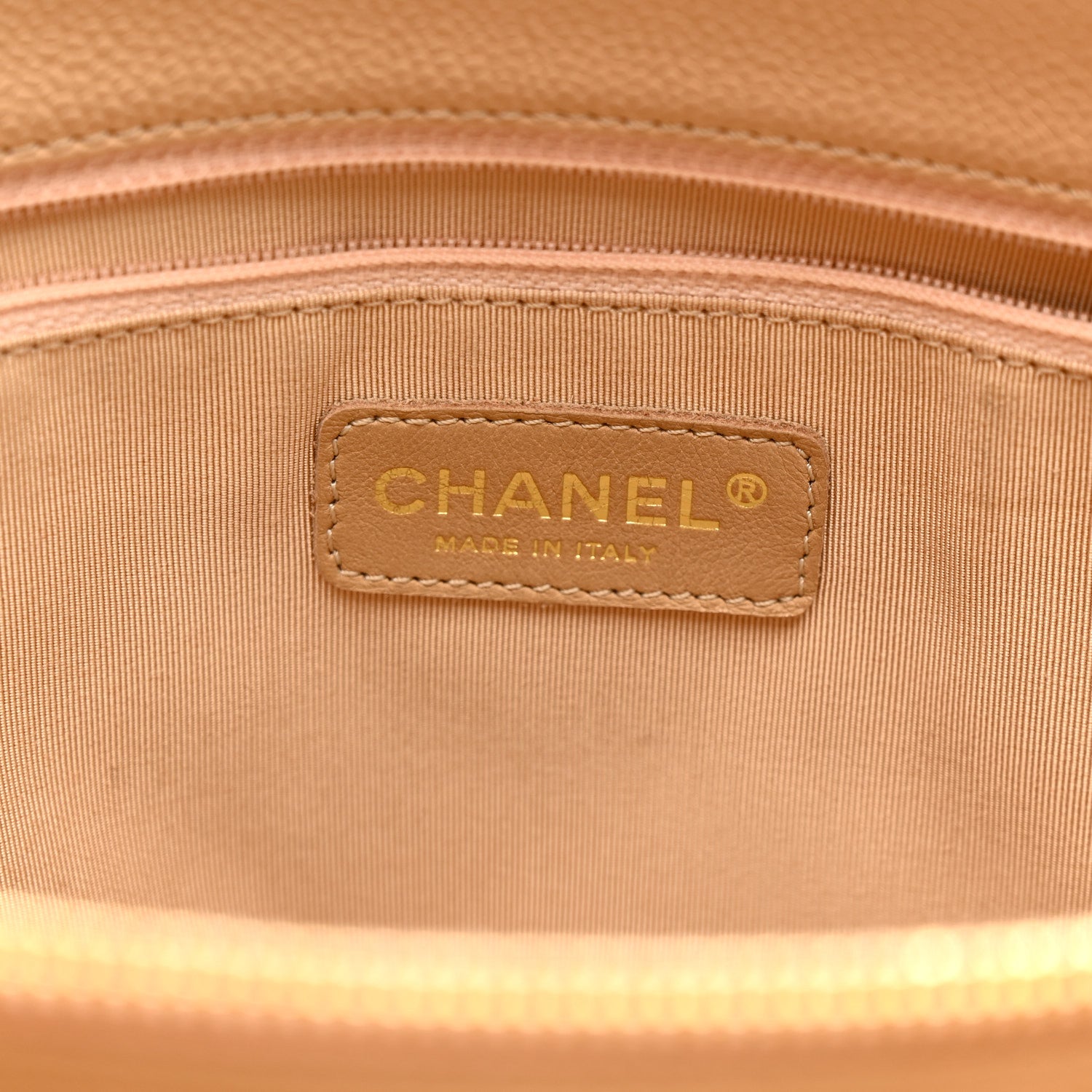Chanel Caviar Quilted Grand Shopping Tote GST Beige Clair 7 of 13