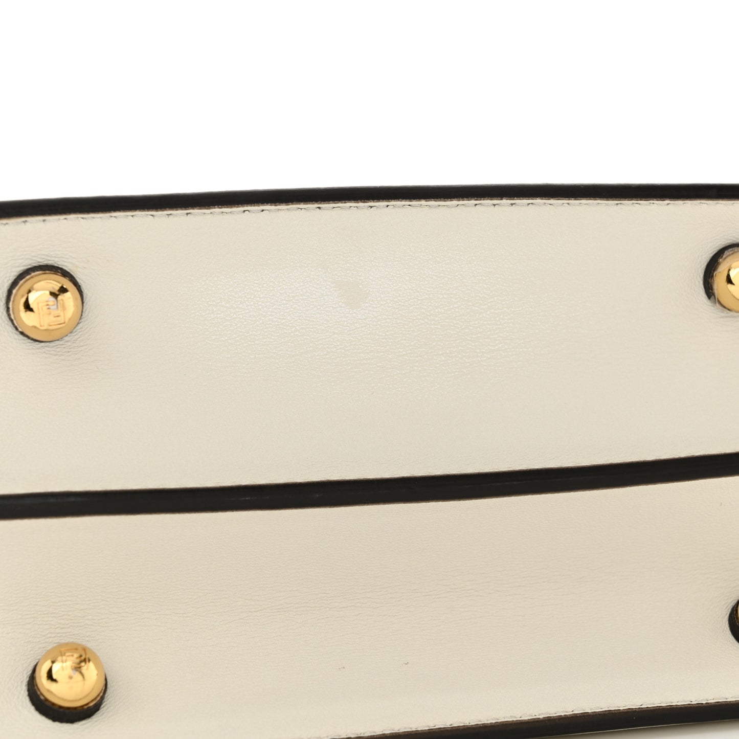 Shiny Nappa Petite Peekaboo I SEE U Satchel White