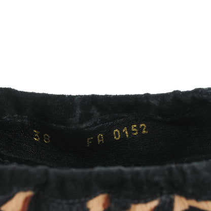 Louis Vuitton Leopard Pony Hair Dada Ballerina Flats 38 Black 8 of 8