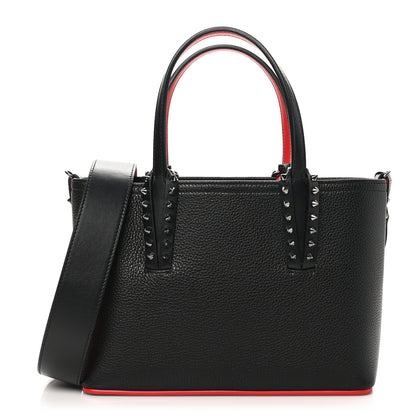 Christian Louboutin Calfskin Spikes Mini East West Cabata Tote Black 1 of 9
