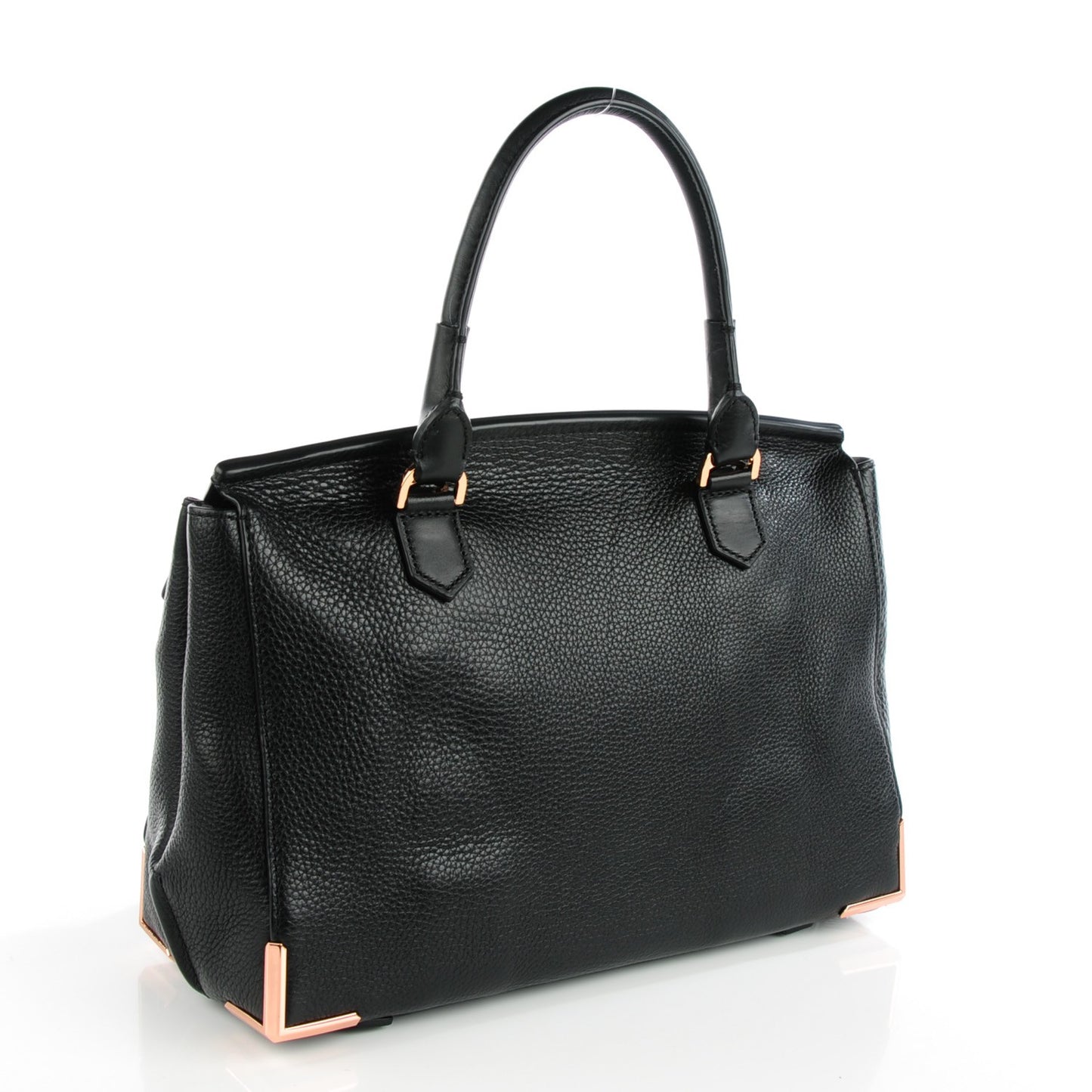 Calfskin Large Marion Soft Black Rose Gold Hardware