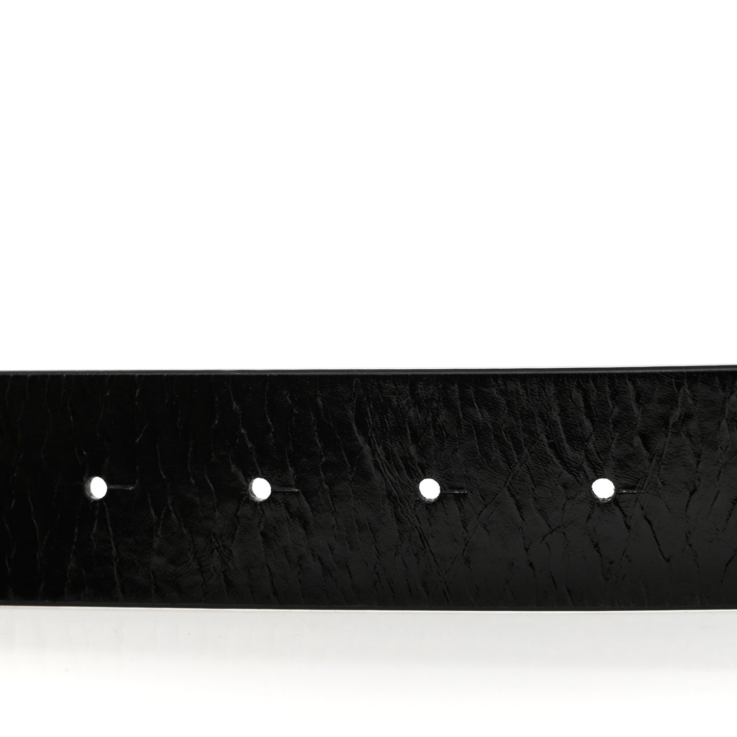 Patent Calfskin CC Reversible Belt 75 30 Black White