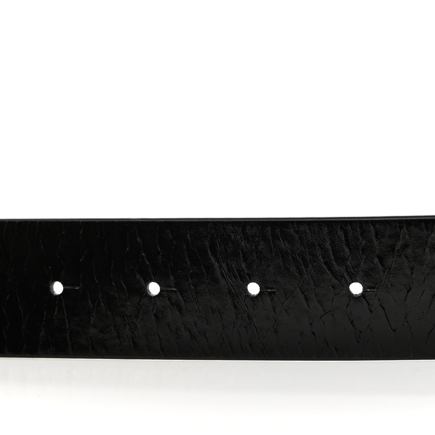 Chanel Patent Calfskin CC Reversible Belt 75 30 Black White 4 of 5