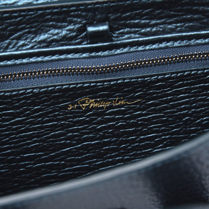 3.1 Phillip Lim 3.1 Metallic Textured Calfskin Mini Pashli Satchel Turquoise 6 of 10