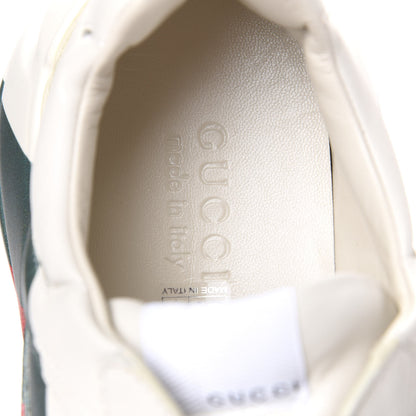 Gucci Calfskin Web Printed Mens Rhyton Sneakers 9.5 Mystic White 8 of 10