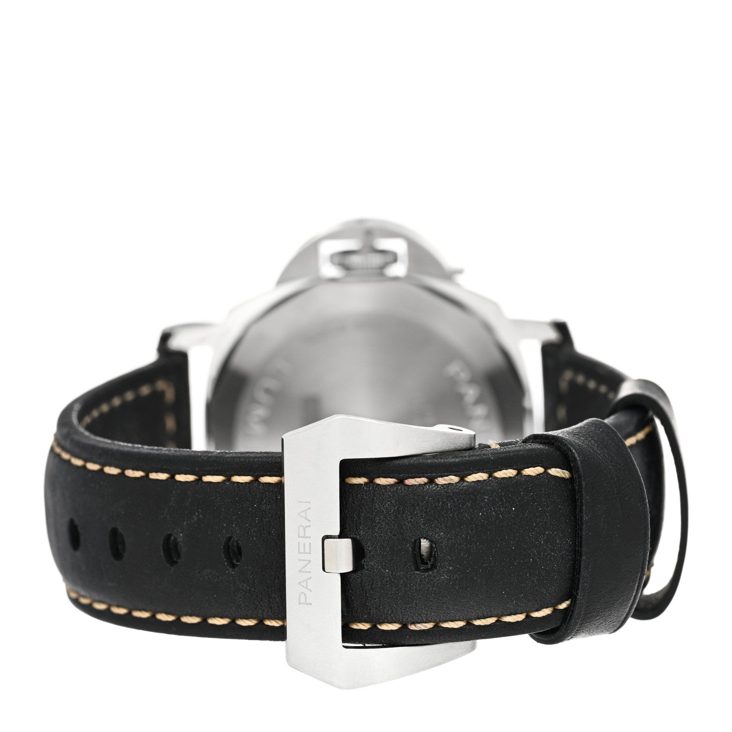 Panerai Stainless Steel Calfskin 44mm Luminor Logo Manual Winding Watch Black PAM01084 3 of 7