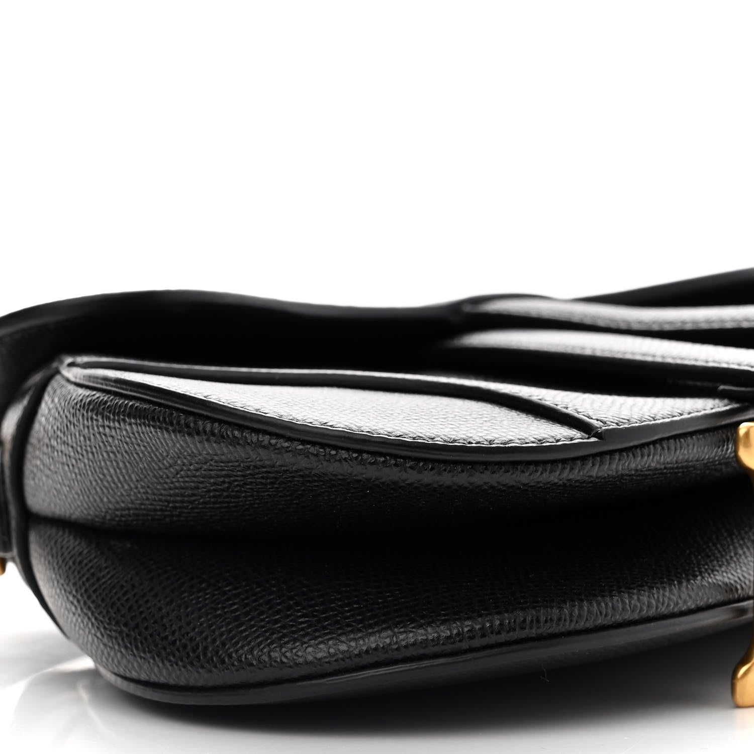 Christian Dior Grained Calfskin Mini Saddle Bag Black 7 of 8