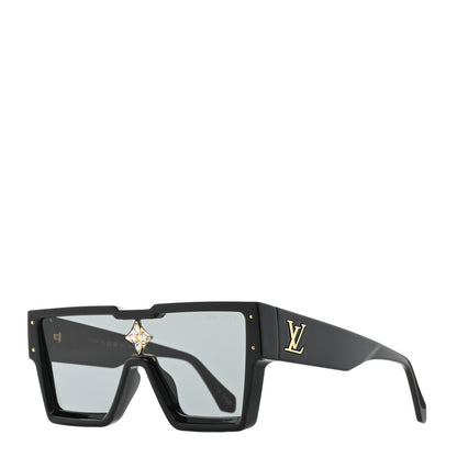 Louis Vuitton Acetate Swarovski Crystal Cyclone Sunglasses Z1578W Black 1 of 5