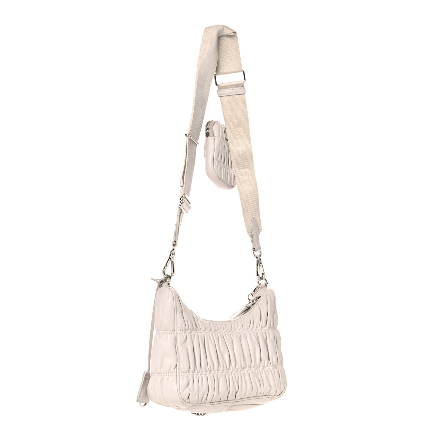 Nappa Gaufre Re-Edition 2005 Shoulder Bag Talco