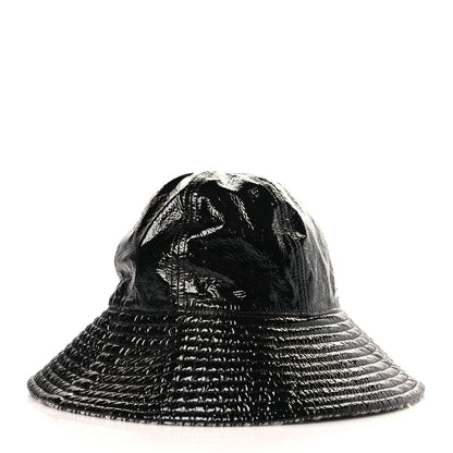 Chanel Vinyl Tweed Bucket Hat 58 Black 3 of 7