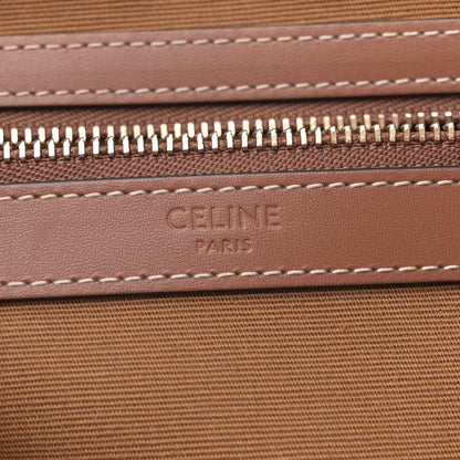 Celine Triomphe Canvas Calfskin Small Cabas Bag Tan 6 of 11