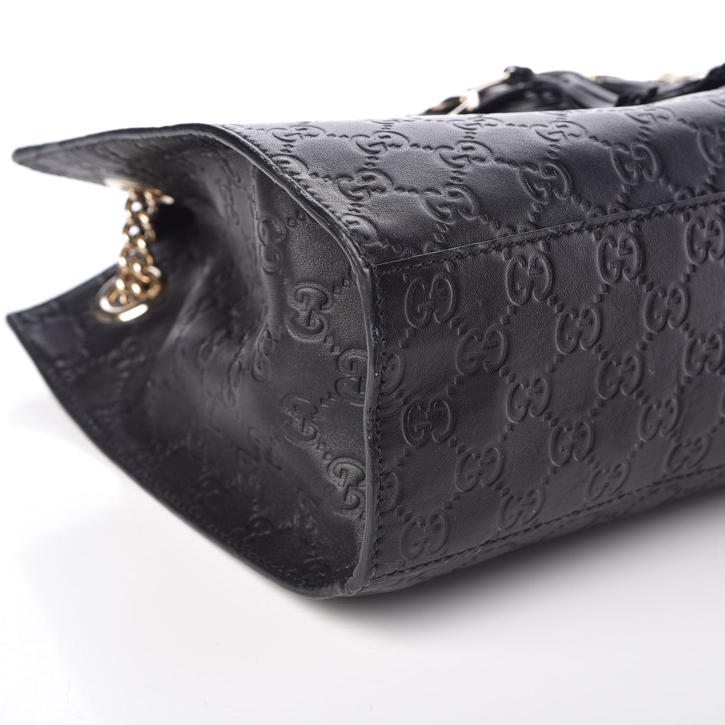 Guccissima Large Emily Chain Shoulder Bag Black