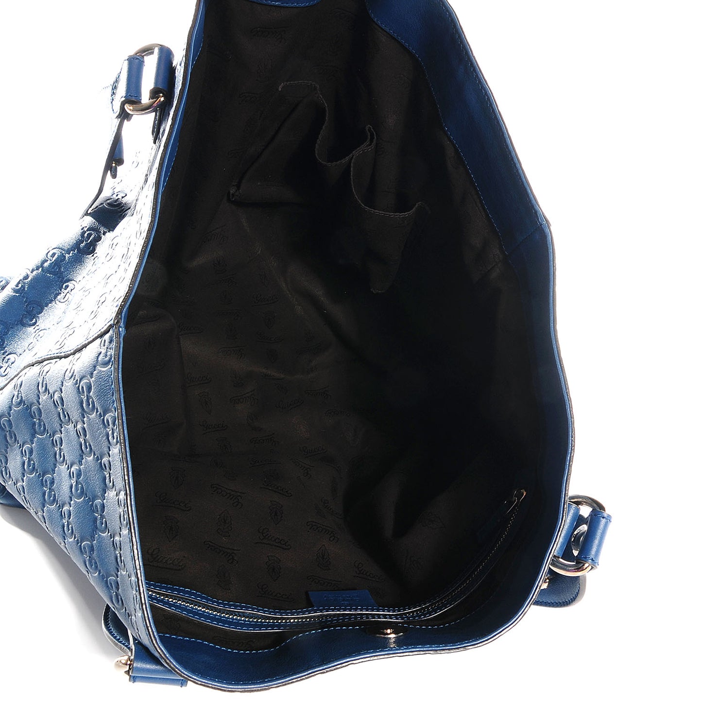 Guccissima Medium Icon Bit Tote Blue