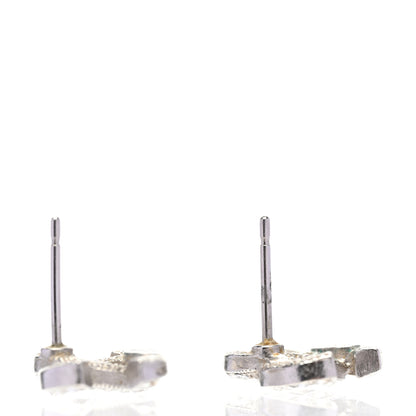 Chanel Crystal CC Earrings Silver 3 of 4