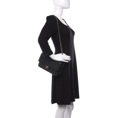 Chanel Caviar Quilted Medium Double Flap Black 3 of 12