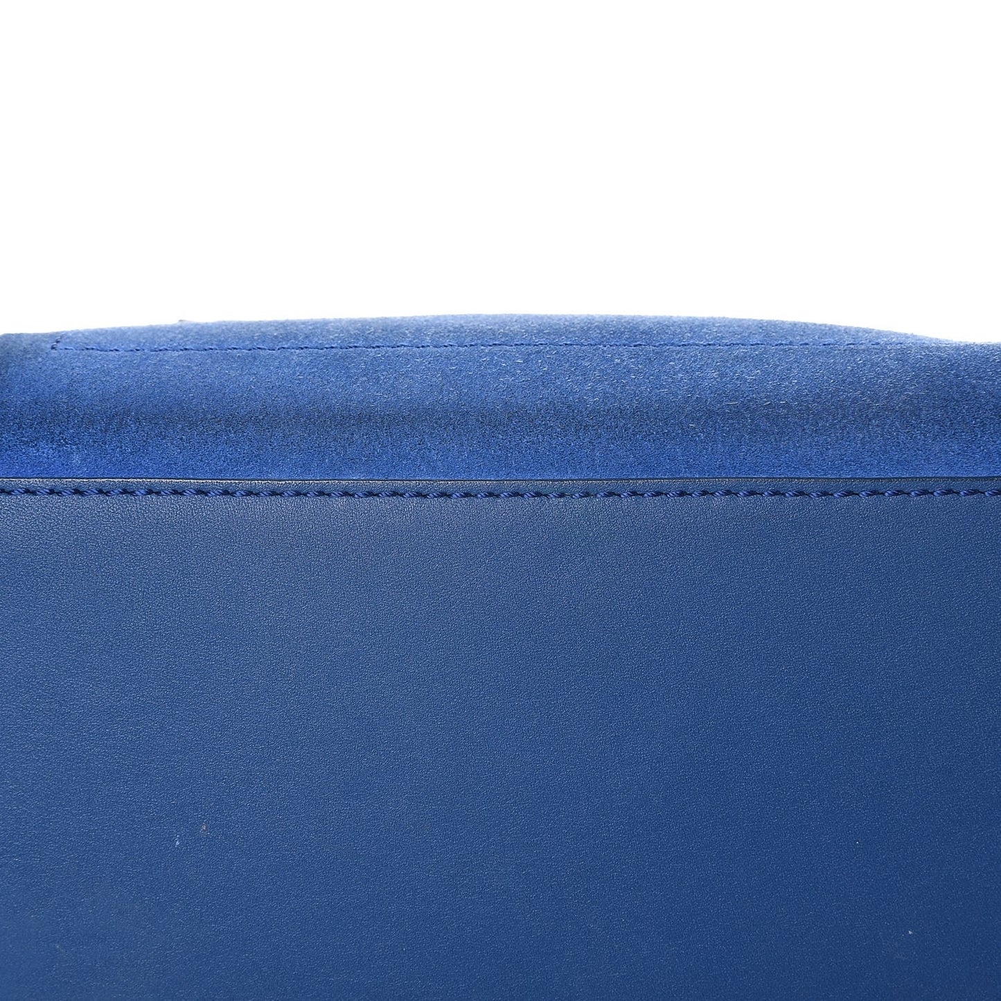 Smooth Calfskin Suede Mini Luggage Royal Blue