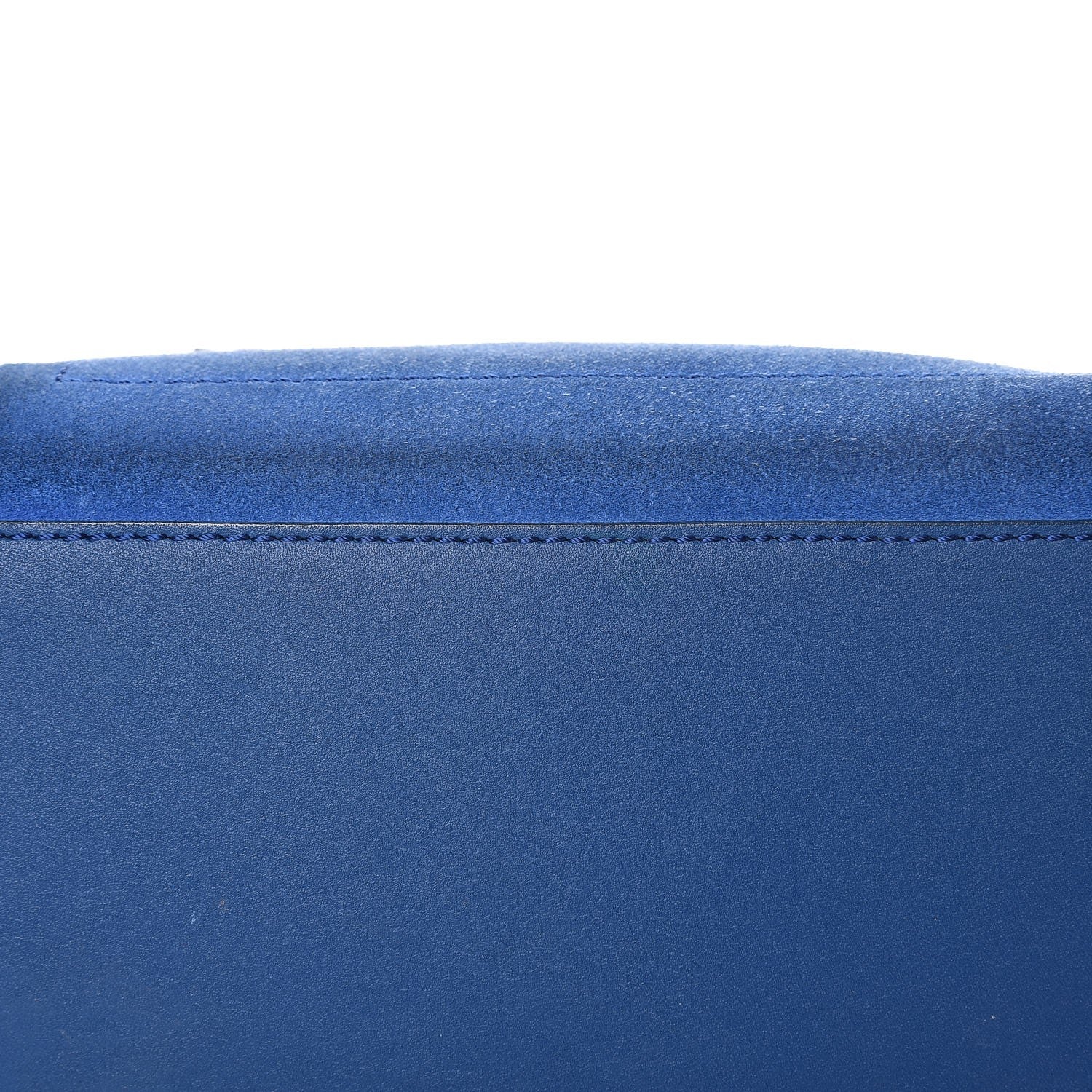 Celine Smooth Calfskin Suede Mini Luggage Royal Blue 9 of 19