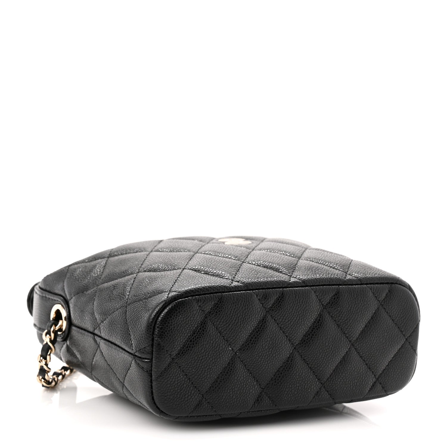 Chanel Caviar Quilted Hobo Clutch With Chain Black 5 of 10