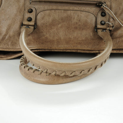 Balenciaga Agneau Classic Hardware Large Sunday Tote Gris Poivre 5 of 8