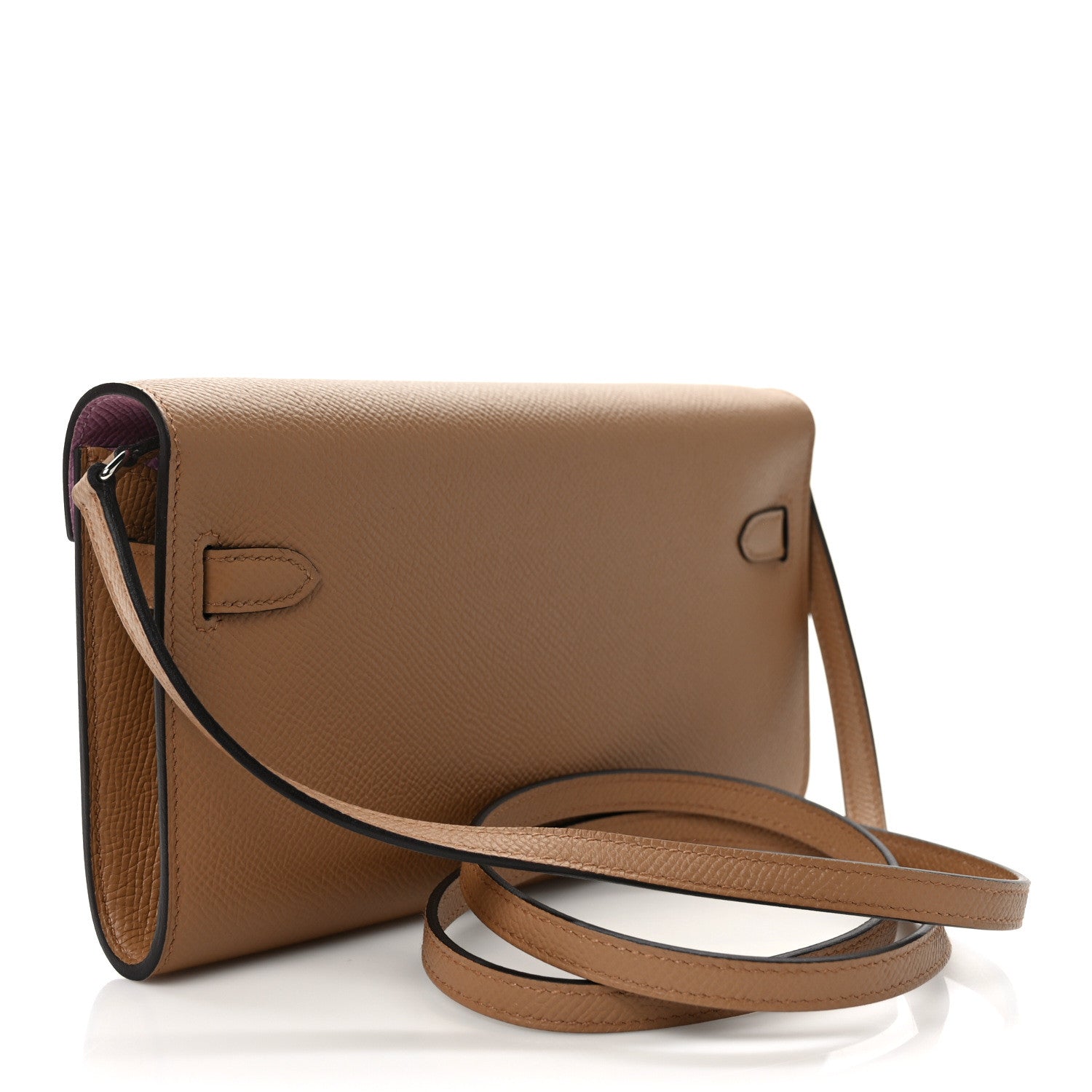 Hermes Epsom Verso Kelly Wallet To Go Chai Mauve Sylvestre 2 of 8