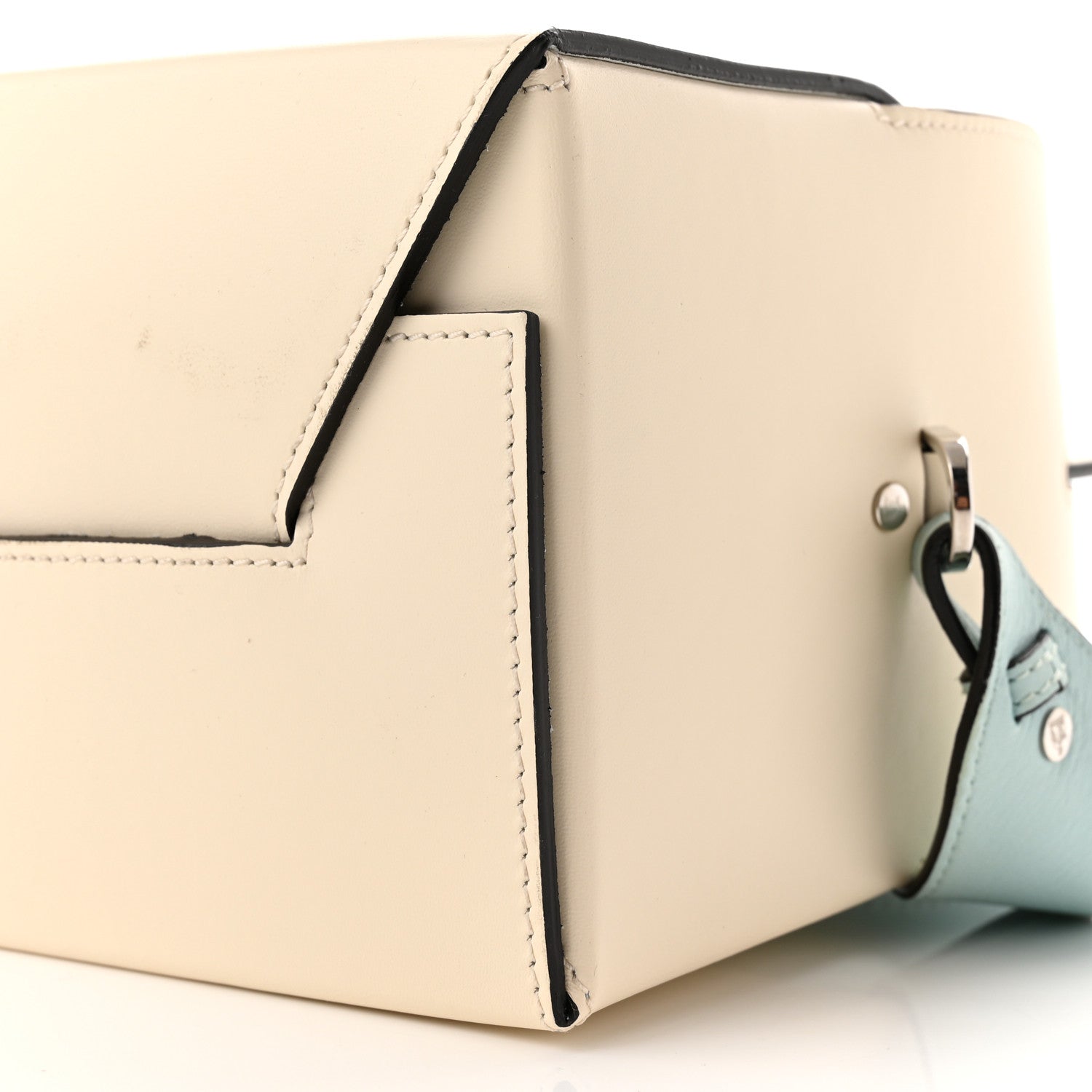 Lanvin Nomad Calfskin Happy Box Shoulder Bag White 9 of 9