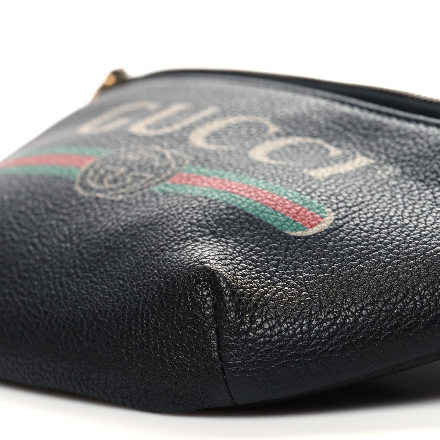 Gucci Grained Calfskin Small Logo Belt Bag Black 10 of 10